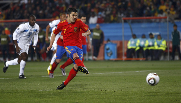 西班牙2:0輕取洪都拉斯 比利亞錯失帽子戲法