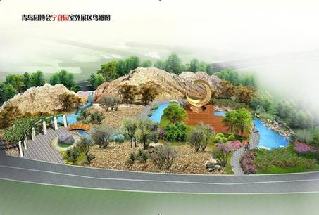 青島世園會(huì)寧夏園主體工程基本完成 揭開“塞上江南”神秘面紗