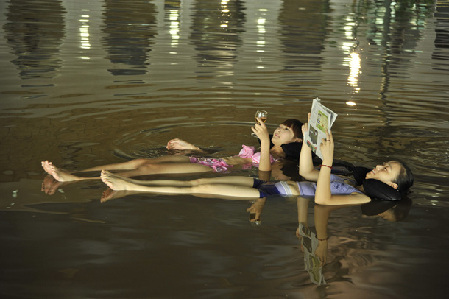 “中國死海”運城鹽湖