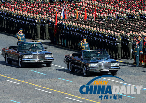 俄羅斯勝利日閱兵式開始 普京發(fā)表講話