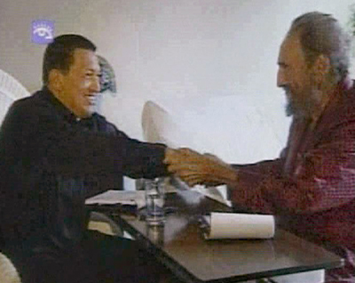 查韋斯再度赴古巴探視 卡斯特羅熱情歡迎