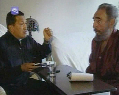 查韋斯再度赴古巴探視 卡斯特羅熱情歡迎