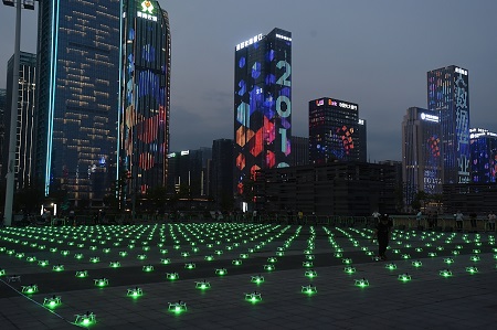 Drones ready for light show at expo