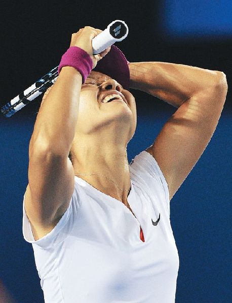 李娜用行動(dòng)詮釋“堅(jiān)持的勇氣”